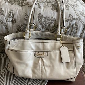 SOLD Ivory coach hobo bag